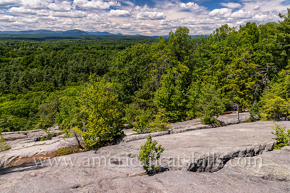 Photograph of the Table Rocks viewpoint located on the Mohonk Preserve in Ulster County, New York.
