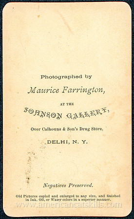 Logo, Maurice Farrington at the Johnson Gallery, Delhi, NY