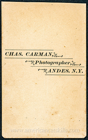 Logo, Charles Carman, Photographer, Andes, N.Y.