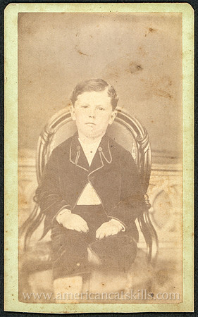 Portrait, Young Boy, Sitting in Chair