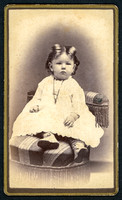 Portrait, Young Toddler, by W. H. Towne, Catskill Mountain Photographer