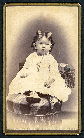 Portrait, Young Toddler, by W. H. Towne, Catskill Mountain Photographer