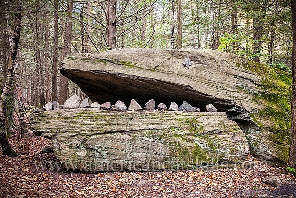 Alligator Rock, located near South Lake, is a glacial erratic left behind during the last ice age.