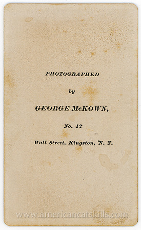 Logo, George McKown, No. 12, Wall Street, Kinggston, N.Y.