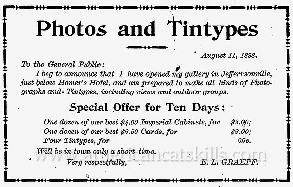 Photos and Tintypes, by E. L. Graeff, Photographer