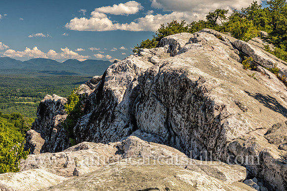Photograph of Bonticou Crag, located in the Shawangunk Mountains on the Mohonk Preserve near New Paltz, New York.
