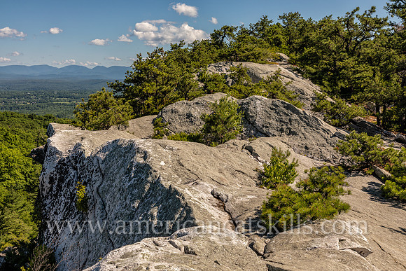 Photograph of Bonticou Crag, located in the Shawangunk Mountains on the Mohonk Preserve near New Paltz, New York.
