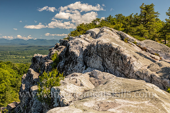 Photograph of Bonticou Crag, located in the Shawangunk Mountains on the Mohonk Preserve near New Paltz, New York.