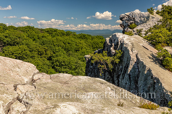 Photograph of Bonticou Crag, located in the Shawangunk Mountains on the Mohonk Preserve near New Paltz, New York.