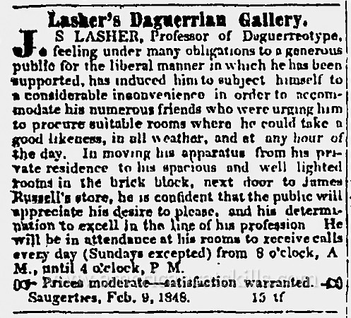 J. S. Lasher, Saugerties, NY
