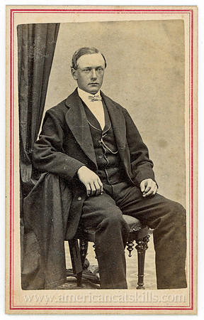 Portrait, Man, Seated, by R. B. Cooper, Monticello, NY