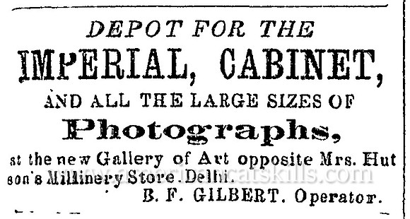 B. F. Gilbert, Delhi, NY