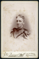 Portrait of an old woman taken by photographer John N. Brengel of Rondout and Kingston, New York.