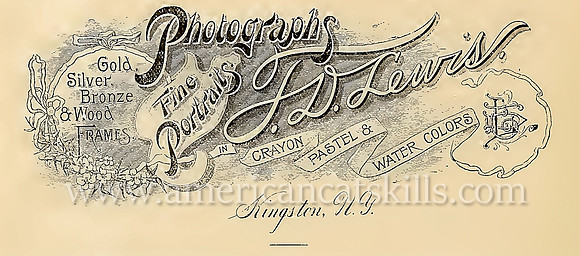 T. D. Lewis Advertisement, Kingston, NY Photographer