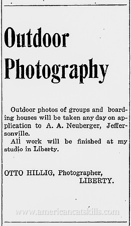 Outdoor Photography, Otto Hillig advertisement