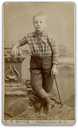 Portrait, Young Boy, by E. L. Graeff, Sidney Center, NY