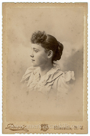 Portrait, Young Woman, by W. S. Davis, Ellenville, NY