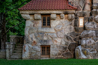 Photograph of the Mohonk Testimonial Gateway, located on the Mohonk Preserve, just west of the town of New Paltz, New York.