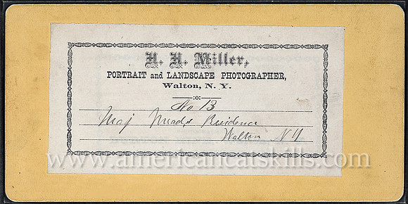 Business Imprint, H. H. Miller, Walton, New York