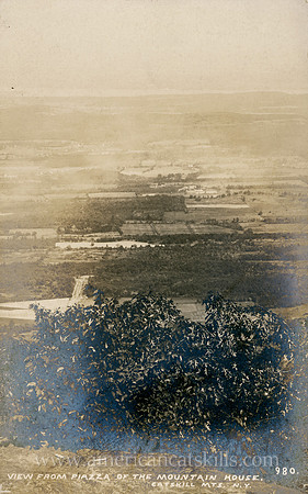 Photograph by August Loeffler titled "View From Piazza of the Mountain House, Catskill Mts., N.Y."