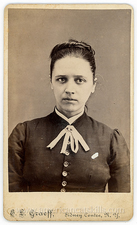 Portrait, Woman, by E. L. Graeff, Sidney Center, NY