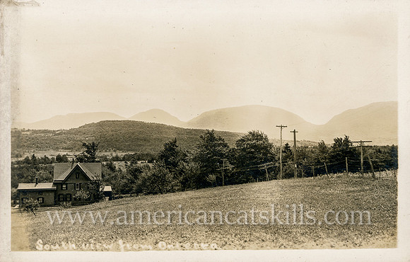 Photograph by Ed. F. Tibbals titled "South View from Onteora."