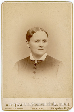 Portrait, Well Dressed Woman, by William L. Teush, Saugerties, NY