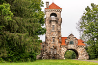 Photograph of the Mohonk Testimonial Gateway, located on the Mohonk Preserve, just west of the town of New Paltz, New York.