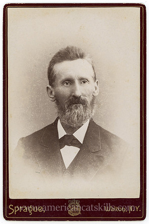 Portrait, Older Man in Suit, by Frank L. Sprague, Walton, NY