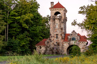 hotograph of the Mohonk Testimonial Gateway, located on the Mohonk Preserve, just west of the town of New Paltz, New York.