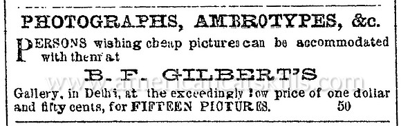 B. F. Gilbert, Delhi, NY