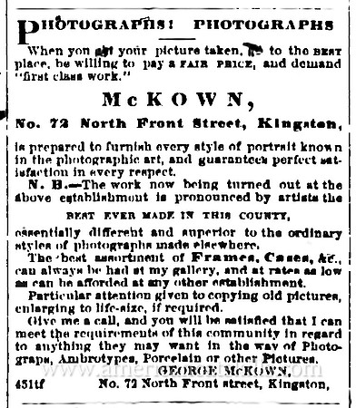 George McKown, Kingston, NY