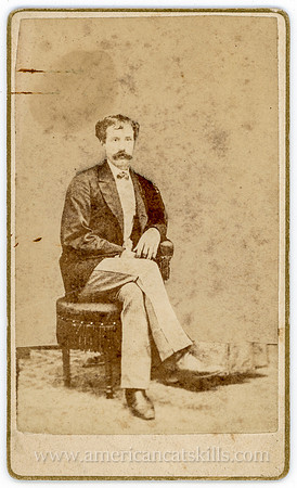 Portrait, Man in Suit, Sitting, by William L. Teush, Saugerties, NY