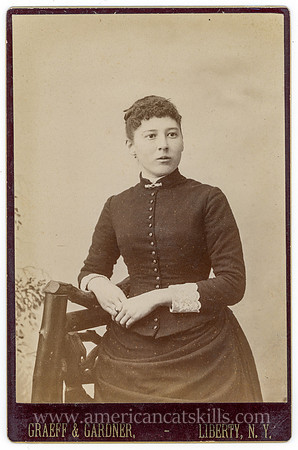 Portrait, Young Woman, by Graeff & Gardner, Liberty, NY