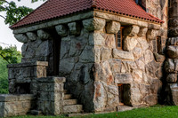 Photograph of the Mohonk Testimonial Gateway, located on the Mohonk Preserve, just west of the town of New Paltz, New York.
