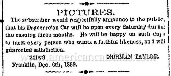 Norman Taylor, Franklin, NY