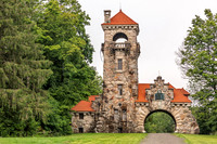 Photograph of the Mohonk Testimonial Gateway, located on the Mohonk Preserve, just west of the town of New Paltz, New York.