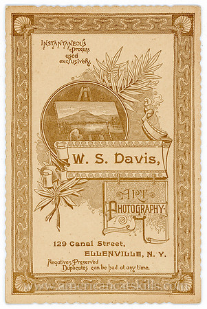 Logo, W. S. Davis, Photographer, Ellenville, NY