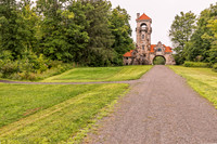 Photograph of the Mohonk Testimonial Gateway, located on the Mohonk Preserve, just west of the town of New Paltz, New York.
