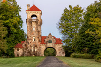 Photograph of the Mohonk Testimonial Gateway, located on the Mohonk Preserve, just west of the town of New Paltz, New York.