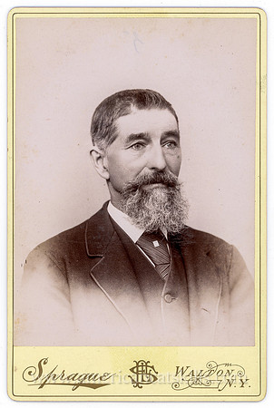 Portrait, Man in Suit, by Frank L. Sprague, Walton, NY