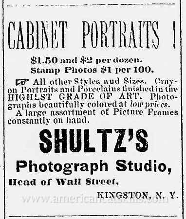 Shultz's Photograph Gallery, Kingston, NY