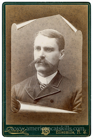 Portrait, Well Dressed Man, by W. S. Davis, Ellenville, NY