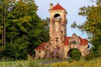 Photograph of the Mohonk Testimonial Gateway, located on the Mohonk Preserve, just west of the town of New Paltz, New York.