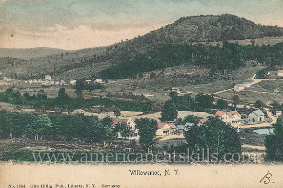 Vintage postcard titled “Willowemoc, N. Y.” was published by photographer Otto Hillig.