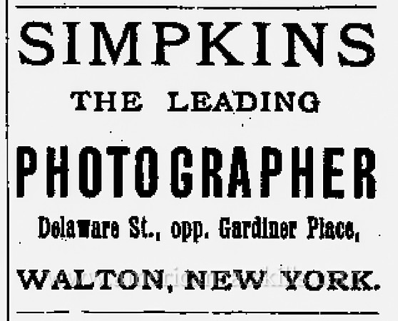 G. W. Simpkins, Walton, NY