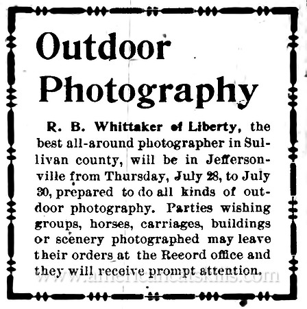 R. B. Whittaker, Liberty, NY