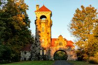 The Mohonk Testimonial Gateway, also known as the Mohonk Gatehouse, was constructed in 1908 and is located in New Paltz.