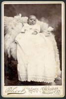 Portrait of a baby by photographer Lorenzo Short of Rondout and Kingston, New York.