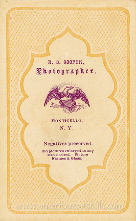 Logo Imprint, R. B. Cooper, Monticello, NY